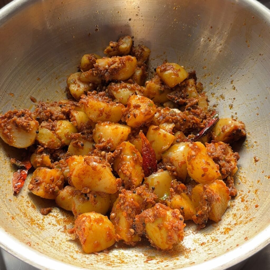 Red Pahadi Aloo & Aloo Ke Gutke Recipe in English: Uttarakhand Cuisine